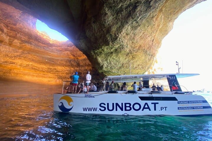 Eco-Friendly Catamaran to Benagil Caves & the Golden Coast from Portimão