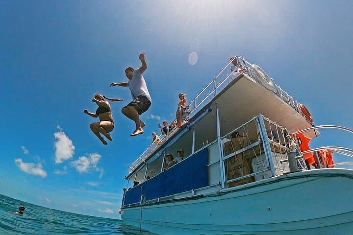 Cozumel Catamaran Snorkel at El Cielo with Open Bar & Beach Lunch
