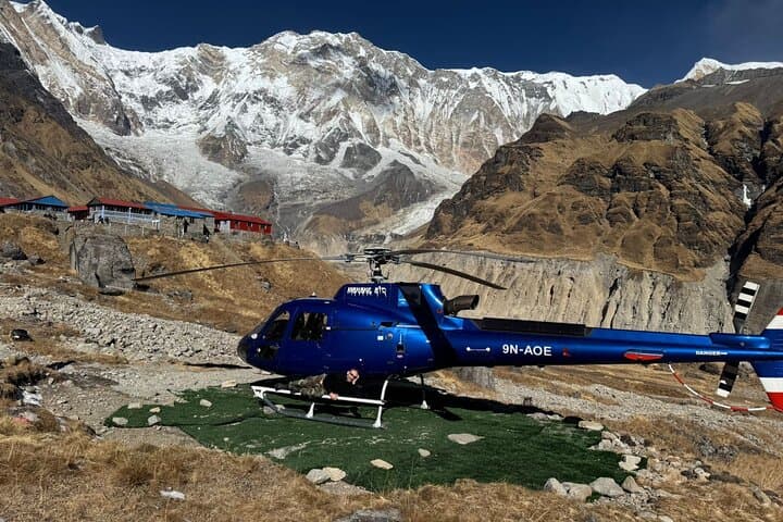 Helicopter Landing at Annapurna Base Camp from Pokhara — Scenic ABC Flight