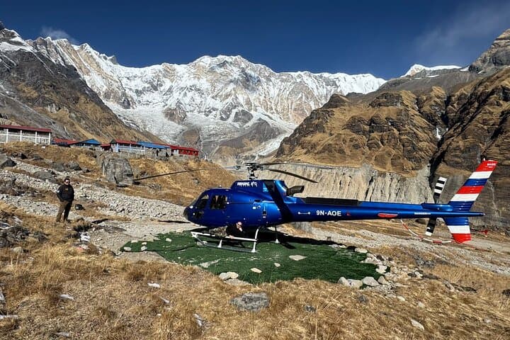 Helicopter Landing at Annapurna Base Camp from Pokhara — Scenic ABC Flight photo 2