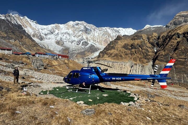 Helicopter Landing at Annapurna Base Camp from Pokhara — Scenic ABC Flight photo 5