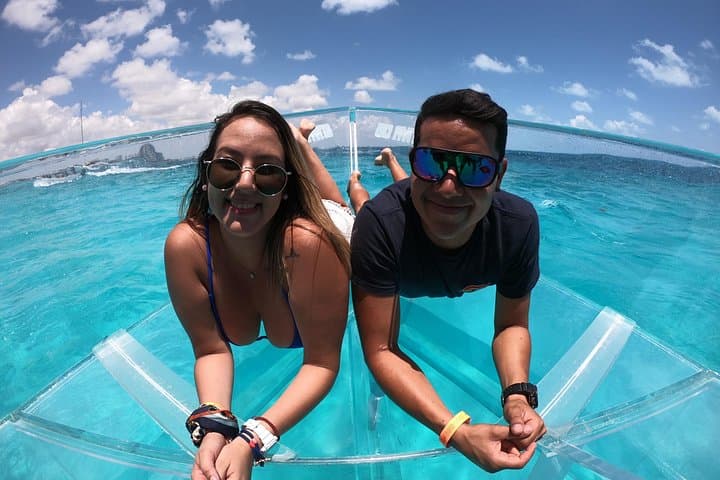 Cancun Clear Boat Tour: See Nichupté Lagoon and the Caribbean Below photo 3