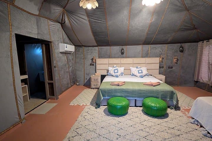 Overnight Luxury Camp in Merzouga: Camel Ride & Private AC Tent at Erg Chebbi photo 2