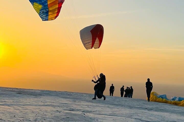 Sunset Paragliding Over Agafay Desert from Marrakech — Tandem Flight & Desert Sunset photo 2