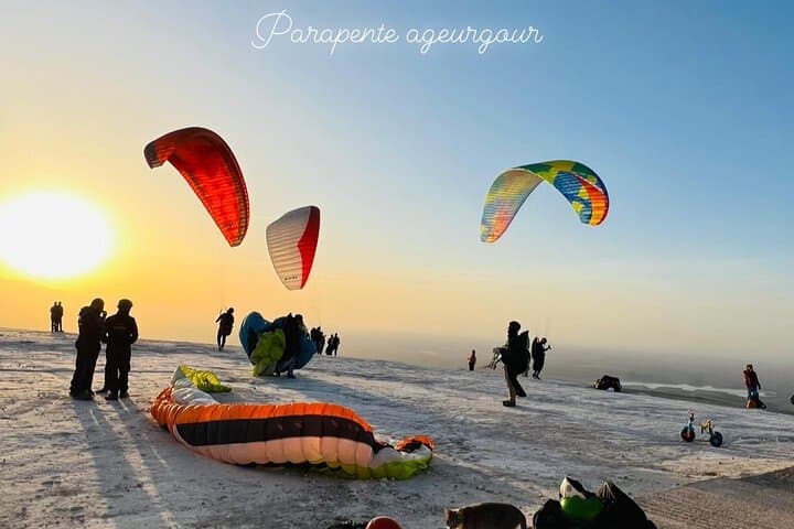 Sunset Paragliding Over Agafay Desert from Marrakech — Tandem Flight & Desert Sunset photo 6