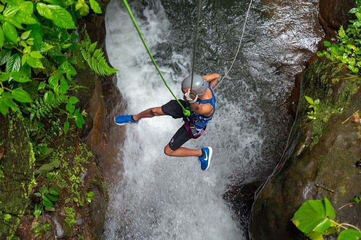 Rainforest Rappel Wild Falls Adventure Near Arenal Volcano