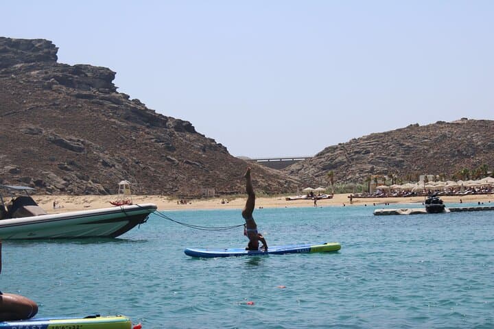 SUP Yoga at Panormos Beach: Mindful Paddleboard Session on Mykonos photo 6
