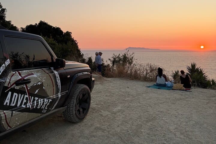 Private Sunset Jeep Safari in NW Corfu — Cape Drastis, Afionas & Dinner photo 2