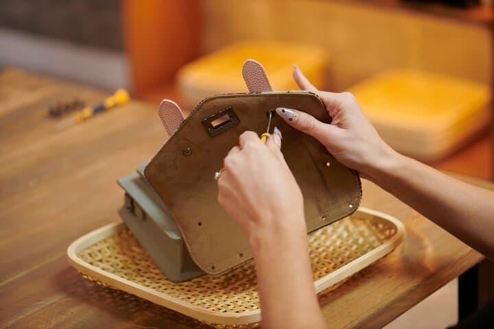 Craft a Harris Tweed Mini Satchel: Islander Workshop in Edinburgh photo 6