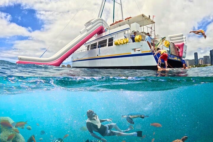 Waikiki Catamaran Snorkel & Ocean Waterpark — Family-Friendly Reef Adventure photo 1