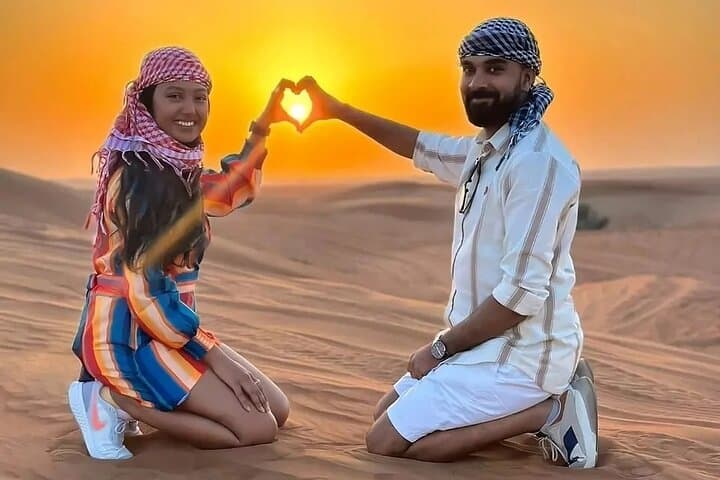 Private Dubai Desert Safari & BBQ Dinner — Sunset Dunes and Bedouin Camp photo 2