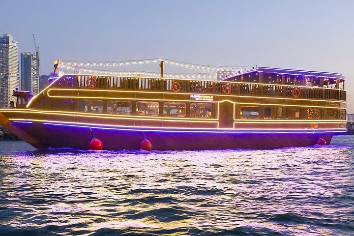 Dubai Marina Luxury Dhow Cruise: Radisson Blu Dinner, Live Music & Tanoura Show photo 1