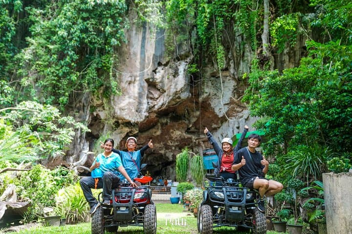 Krabi Rock Climbing and ATV Day Trip: Caves, Cliffs & Jungle Springs