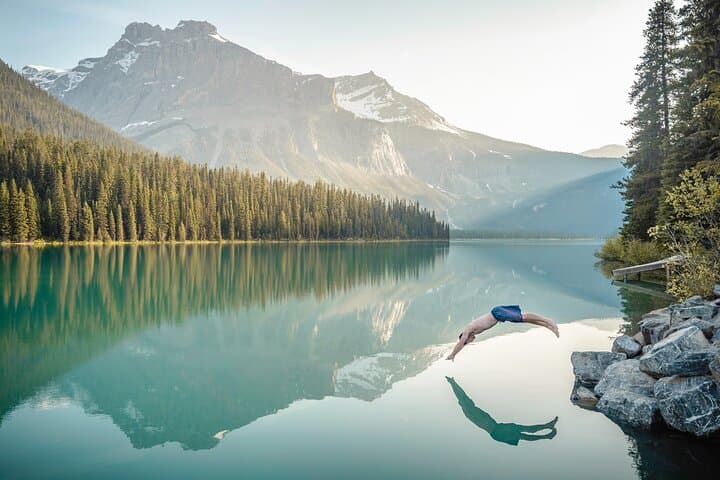 Emerald Lake Escape: Banff & Yoho Waterfalls, Canoes & Canyon Views