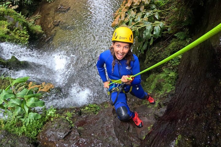 Ribeira dos Caldeirões Canyoning — São Miguel Waterfall Rappels & Natural Slides