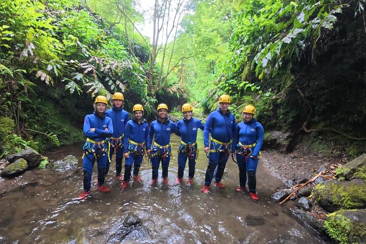 Ribeira dos Caldeirões Canyoning — São Miguel Waterfall Rappels & Natural Slides photo 5