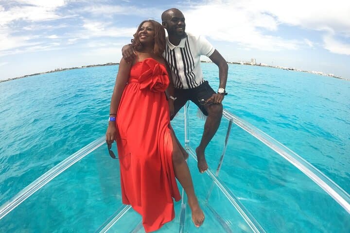 Cancun Clear Boat Tour: Transparent Boat Through Nichupte Lagoon & Caribbean Reef photo 4