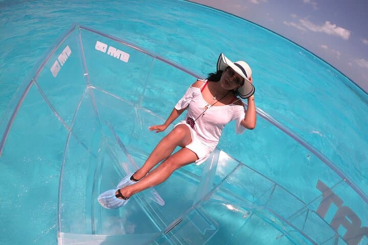 Cancun Clear Boat Tour: Transparent Boat Through Nichupte Lagoon & Caribbean Reef photo 6