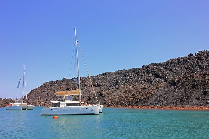 Luxury Santorini Sunset Cruise: BBQ Dinner, Open Bar & Caldera Hot Springs photo 5
