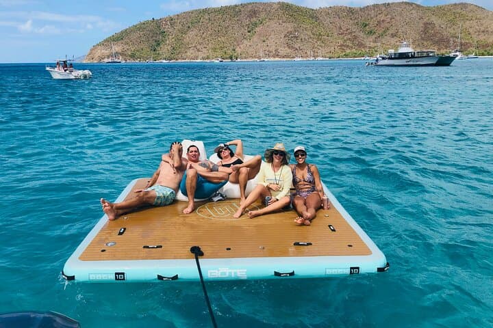 St. Thomas Inflatable Dock Rental — 7x7 Floating Platform with Delivery