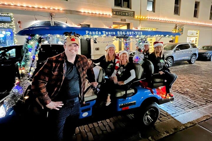 St. Augustine Nights of Lights: Private Electric Golf Cart Joy Ride photo 4