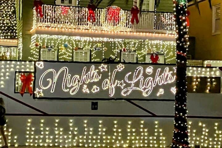 Private Nights of Lights Golf Cart Tour — St. Augustine Evening Ride