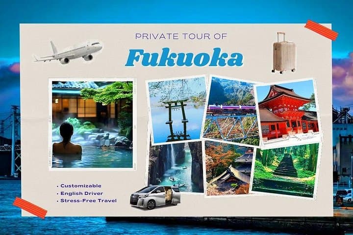 Fukuoka to Mt Aso and Yufuin: Private 10-Hour Tour with English Driver photo 1