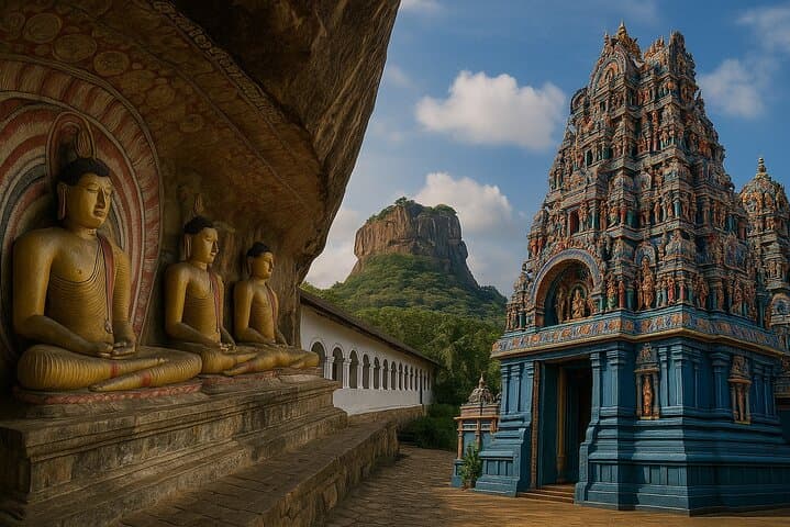 Day Trip from Kandy: Climb Sigiriya, Explore Dambulla Caves & Minneriya Elephant Safari photo 2