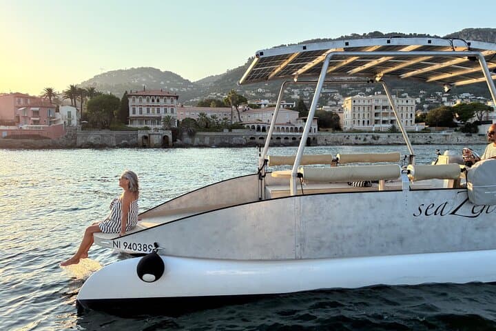 Private Solar-Powered Sunset Cruise from Beaulieu — Nice & Monaco Coast