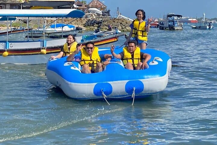 Tanjung Benoa Adrenaline Trio: Parasailing, Jet Ski & Rolling Donut in Bali
