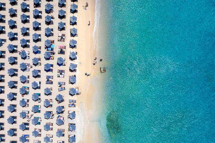 Elia Beach Shuttle from Mykonos Port: 3-Hour Beach Escape for Cruise Passengers