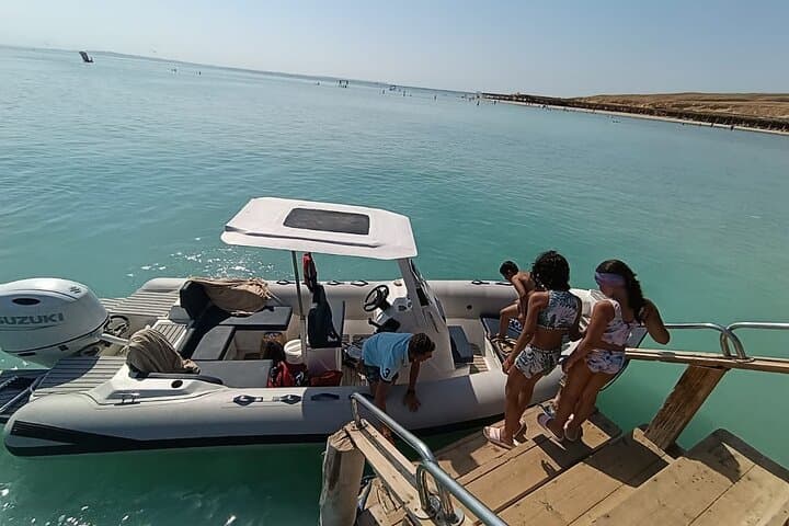 Private Speed Boat to Orange Bay and White Island from Hurghada — Red Sea Snorkel