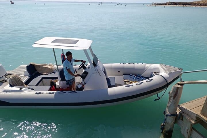 Private Speed Boat to Orange Bay and White Island from Hurghada — Red Sea Snorkel photo 3