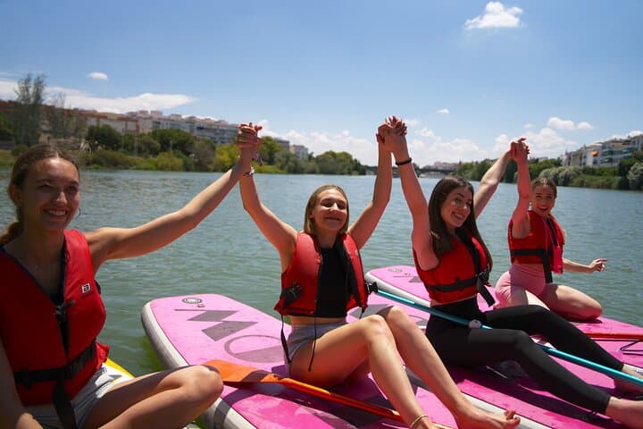 Guadalquivir Paddleboard Tour in Seville: Stand-Up SUP Under Triana Bridge photo 1
