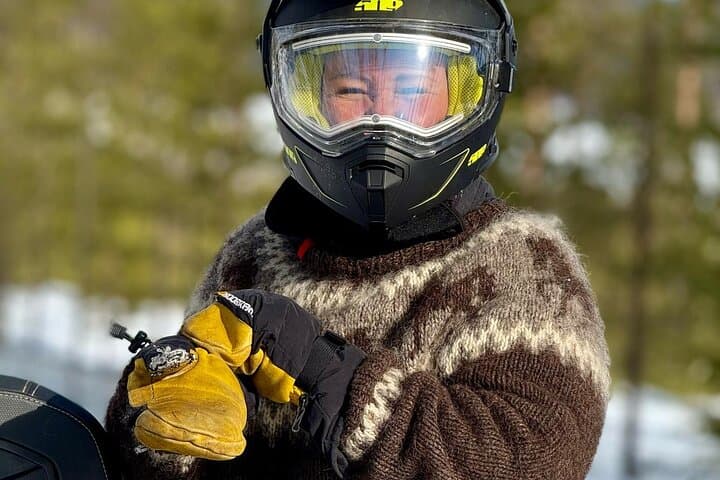 Snowmobile Sleigh Adventure in Authentic Lapland — Family Farm Campfire Experience photo 3