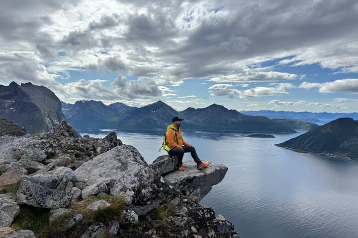 Whale Island Cliff Hike — Kvaløya's Brosmetinden Over the Arctic Ocean photo 2