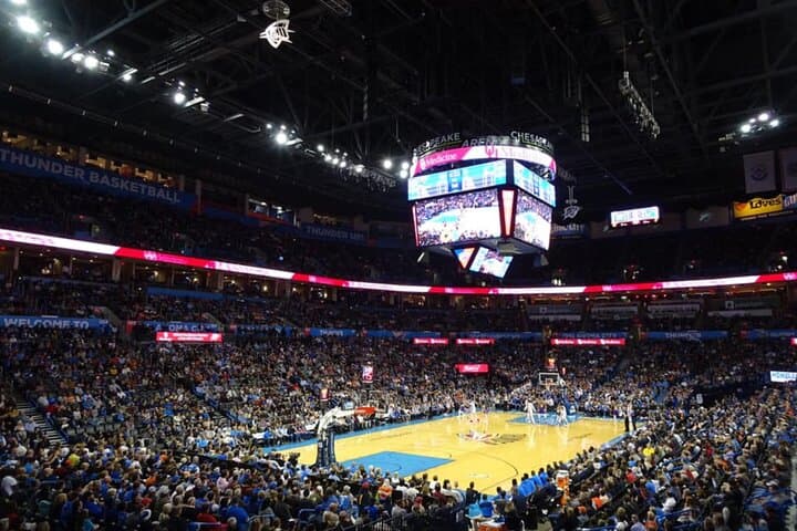 Experience an Oklahoma City Thunder Game at Paycom Center: Live NBA Action in Downtown OKC