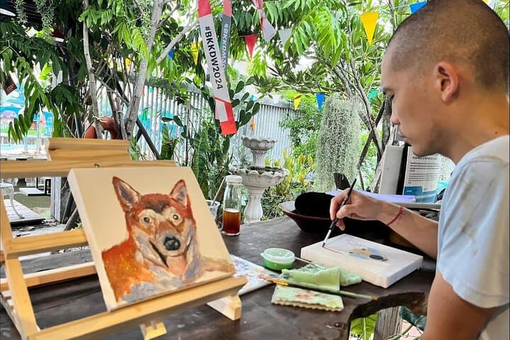 Bangkok Hidden Kayaking & Electric Longtail Boat: Coconut Grove Canals and Art Workshop photo 6