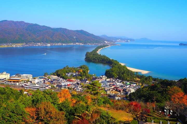 Amanohashidate & Miyama Day Tour from Osaka or Kyoto — Sandbar Cruise, Kasamatsu Views & Kayabuki Village