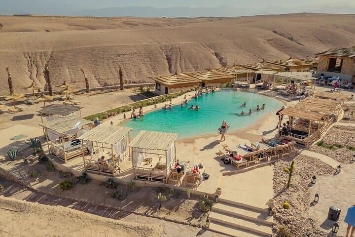 Agafay Desert Pool Retreat: Day Trip from Marrakech with Lunch & Transfers