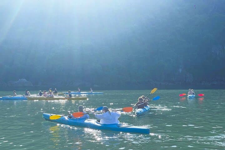 Sunset Kayaking and Swimming in Lan Ha Bay — Cat Ba Evening Escape photo 2