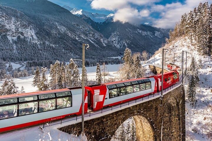 Glacier Express from Basel: Private Day Trip through the Swiss Alps to Bern