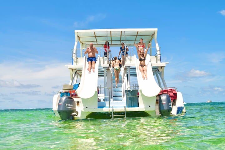 Punta Cana VIP Catamaran Party Cruise: Snorkeling, Natural Pool & Slides