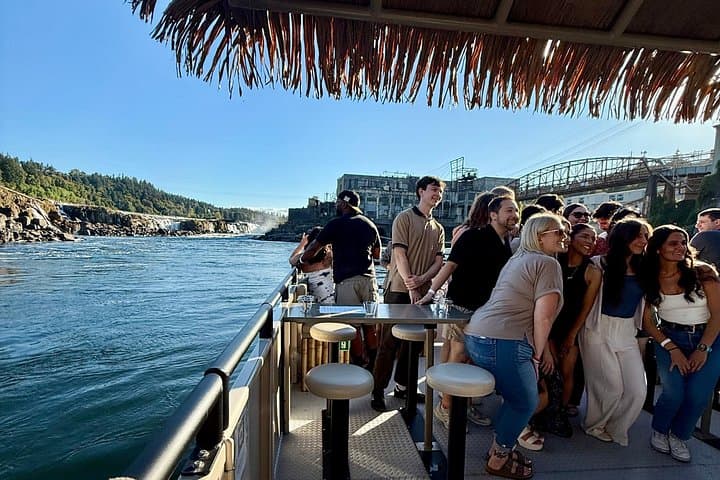 Portland tiki boat cruise to Willamette Falls - sunset river tour (3 hours) photo 2