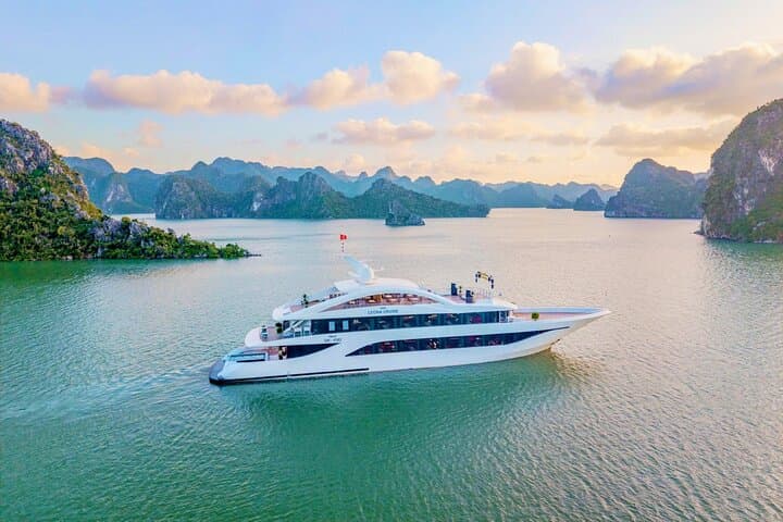 Luxury Leona Day Cruise in Ha Long Bay: Sung Sot Cave, Luon Cave & Ti Top Island
