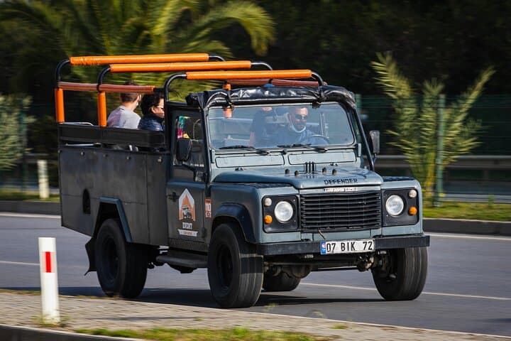 Alanya Sunset Night Safari and Coastal Boat Cruise: Jeep, Sunset & Dinner