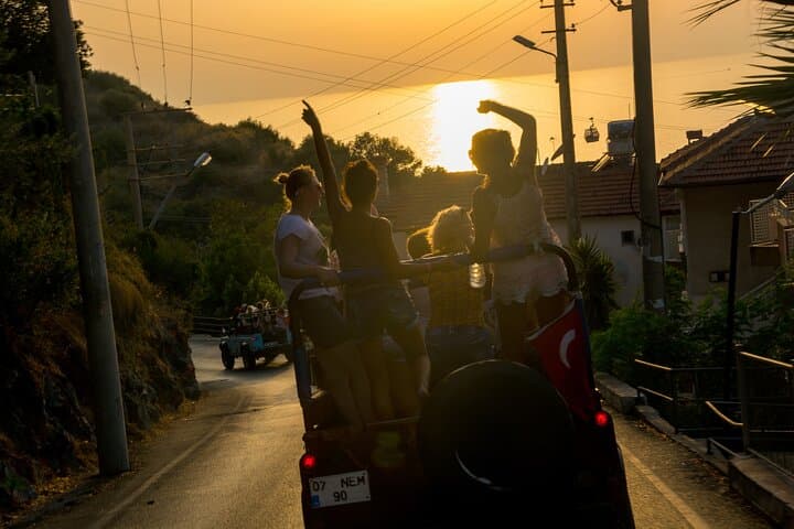 Alanya Sunset Night Safari and Coastal Boat Cruise: Jeep, Sunset & Dinner photo 2