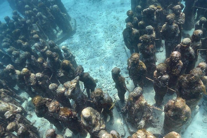Snorkel MUSA & Manchones Reef: Cancun Underwater Museum 2-Spot Snorkeling Adventure photo 2