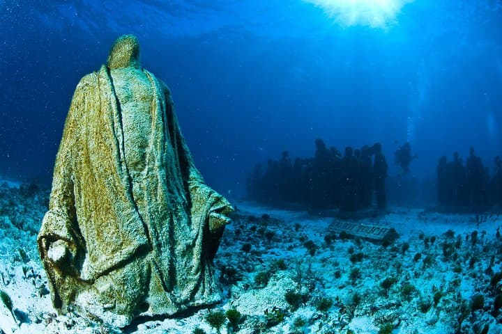 Snorkel MUSA & Manchones Reef: Cancun Underwater Museum 2-Spot Snorkeling Adventure photo 4