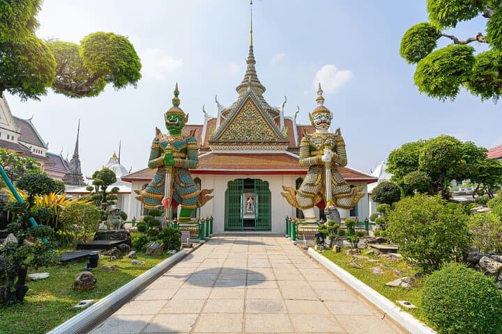Bangkok Three-Temple Tour and Chao Phraya Boat Ride: Wat Pho to Wat Arun